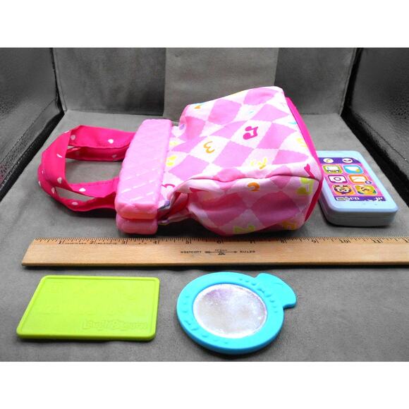 Fisher-Price 2018 Laugh & Learn My Smart Purse FGW15 w/3 Accessories Works - Picture 9 of 10